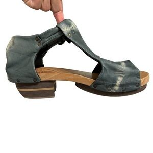 Anthropologie Rosa Mosa Butter Soft Clog Sandal Made in Vienna 38 *flawed*